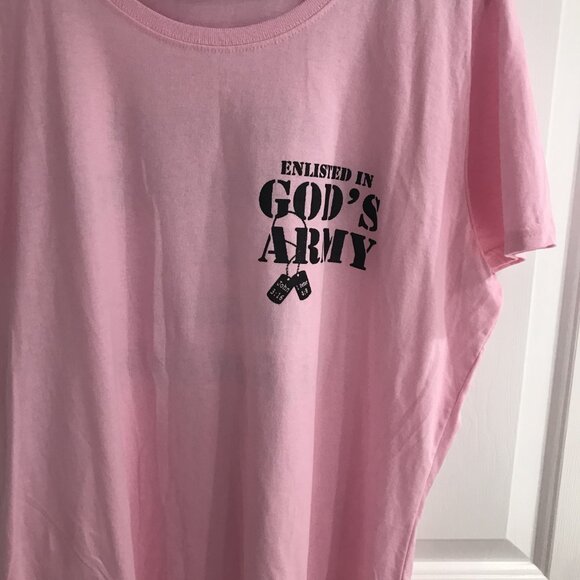 God's Army Women's Bible Verse Shirt 2XL - Picture 2 of 5